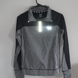 Grey Victoria secret PINK workout quarterzip